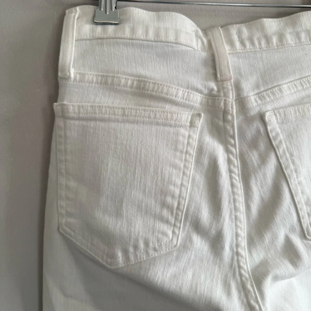 J. Crew White Skinny High-Rise 9”Toithpick Jeans Women size 25 P